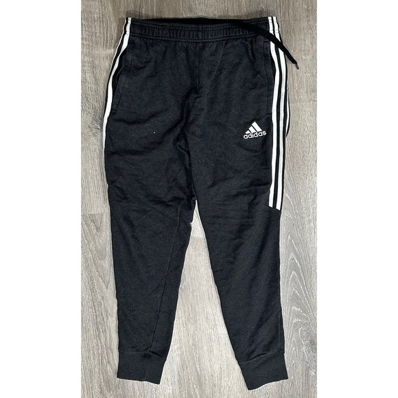 adidas Other - Vintage Adidas Sweatpants Men's Medium Black Athletic Taper Drawstring Sweatpant